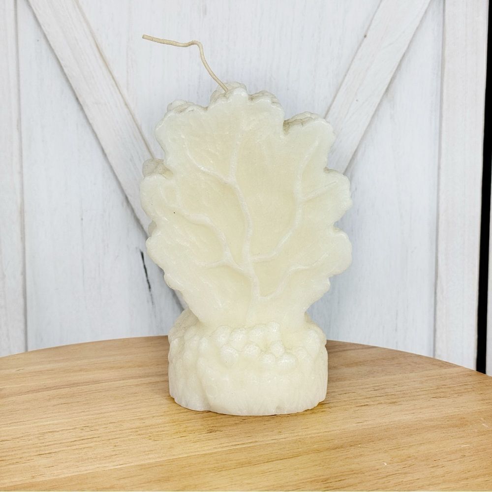 3D Ocean Coral Wax Candle Ivory Cream